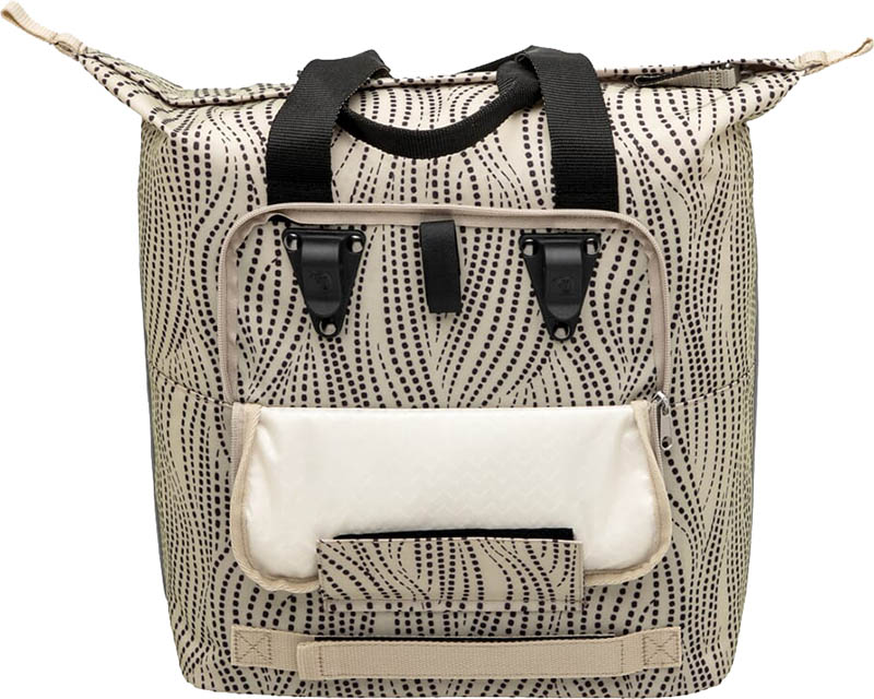 Tilbehør - Cykeltasker - New Looxs Oslo Shopper Kota Sidetaske - Beige Dots