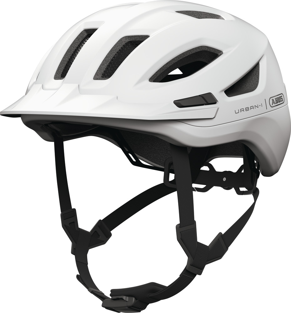 Beklædning - Cykelhjelme - Abus Hjelm Urban-I 4.0 ACE m. LED - Polar White