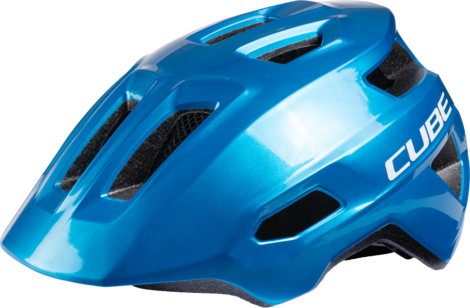 Cube Linok X Actionteam MIPS cykelhjelm m. LED lys - Blue