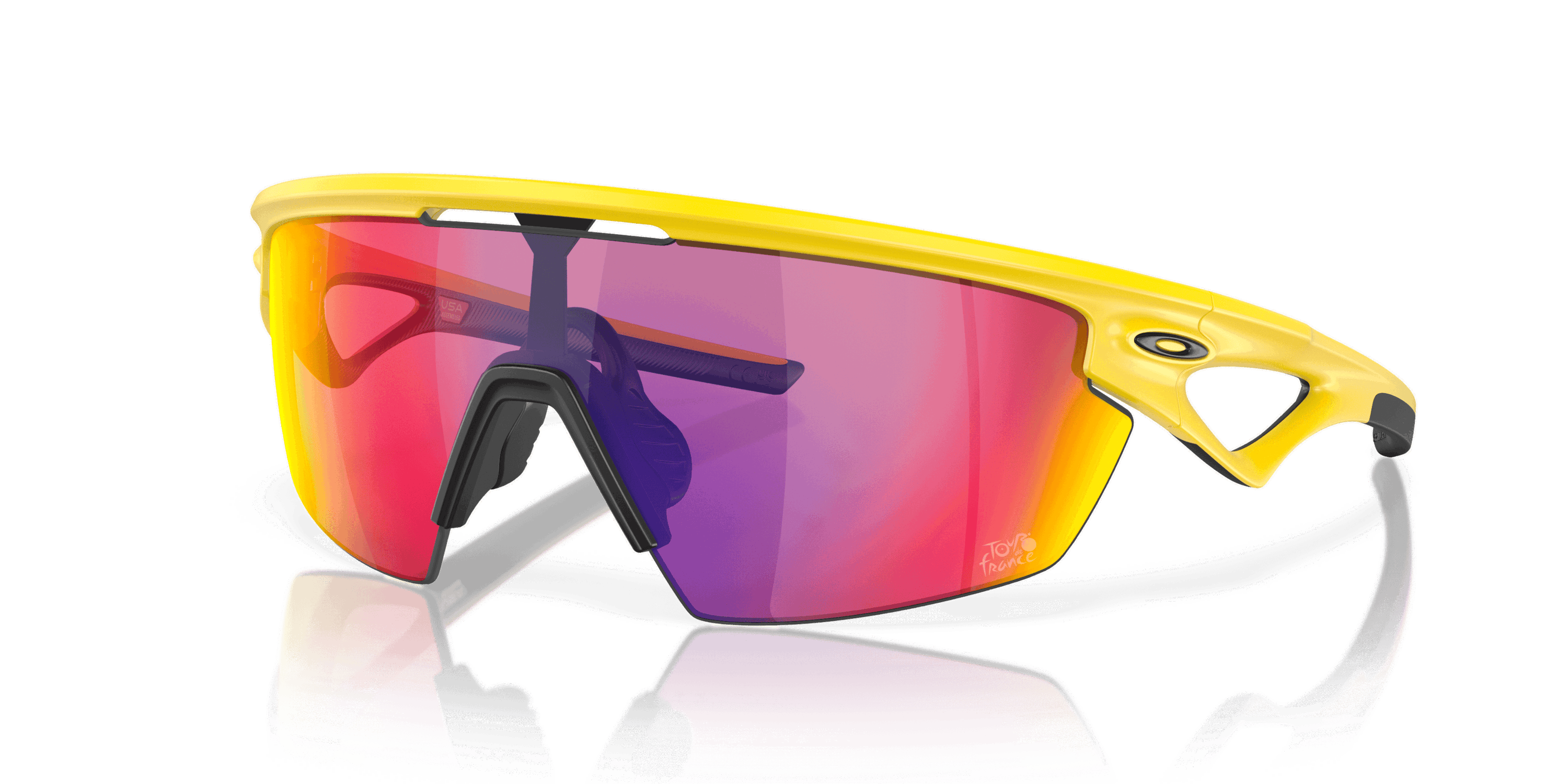 Oakley Sphaera TDF, MATTE YELLOW / PRIZM ROAD