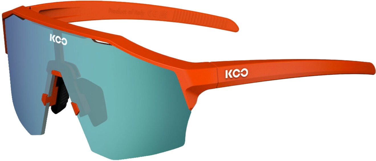 KOO Alibi Cykelbriller - Orange Matt / Green