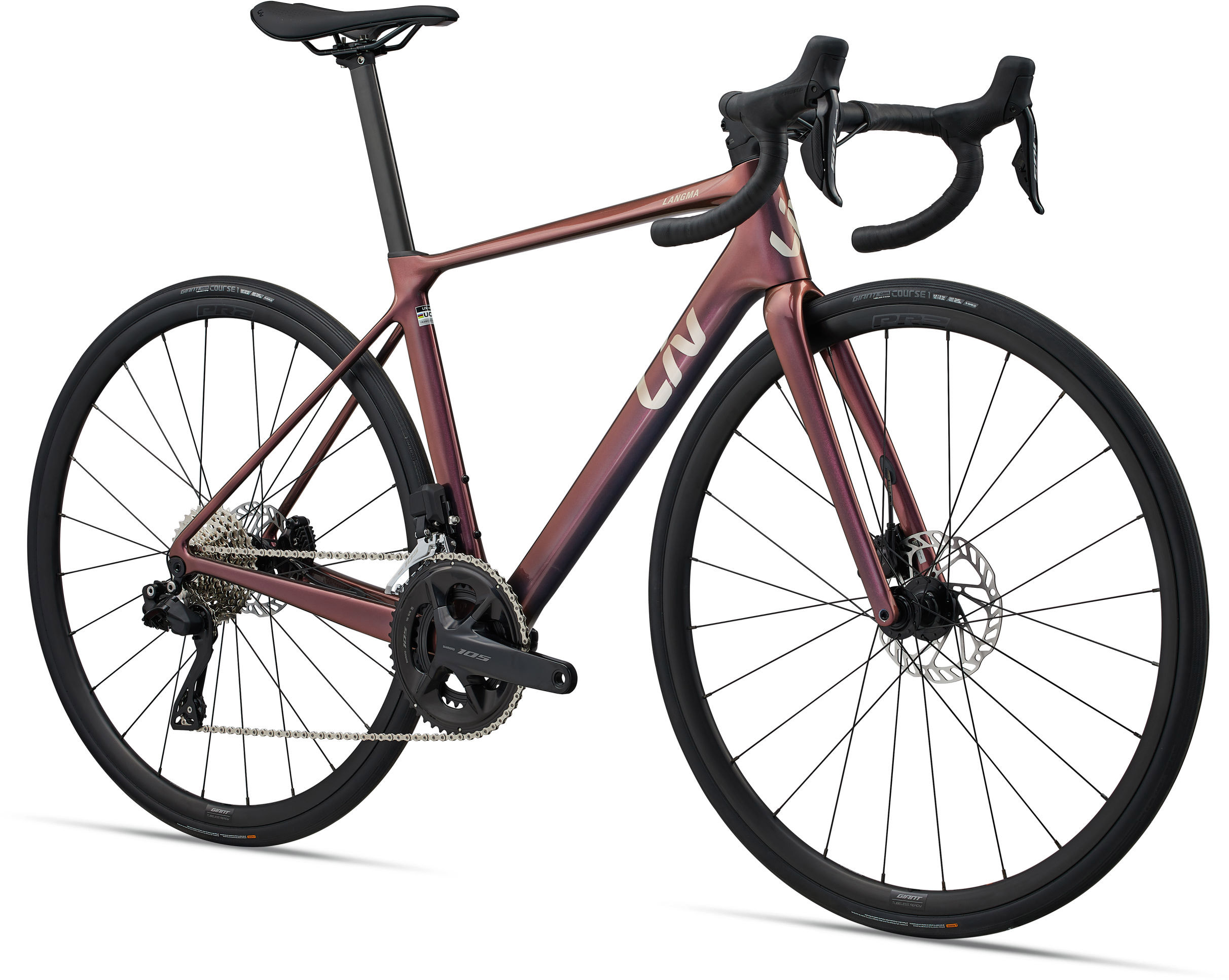 Cykler - Racercykler - Giant Liv Langma Advanced 1 Di2 2025 - Rød