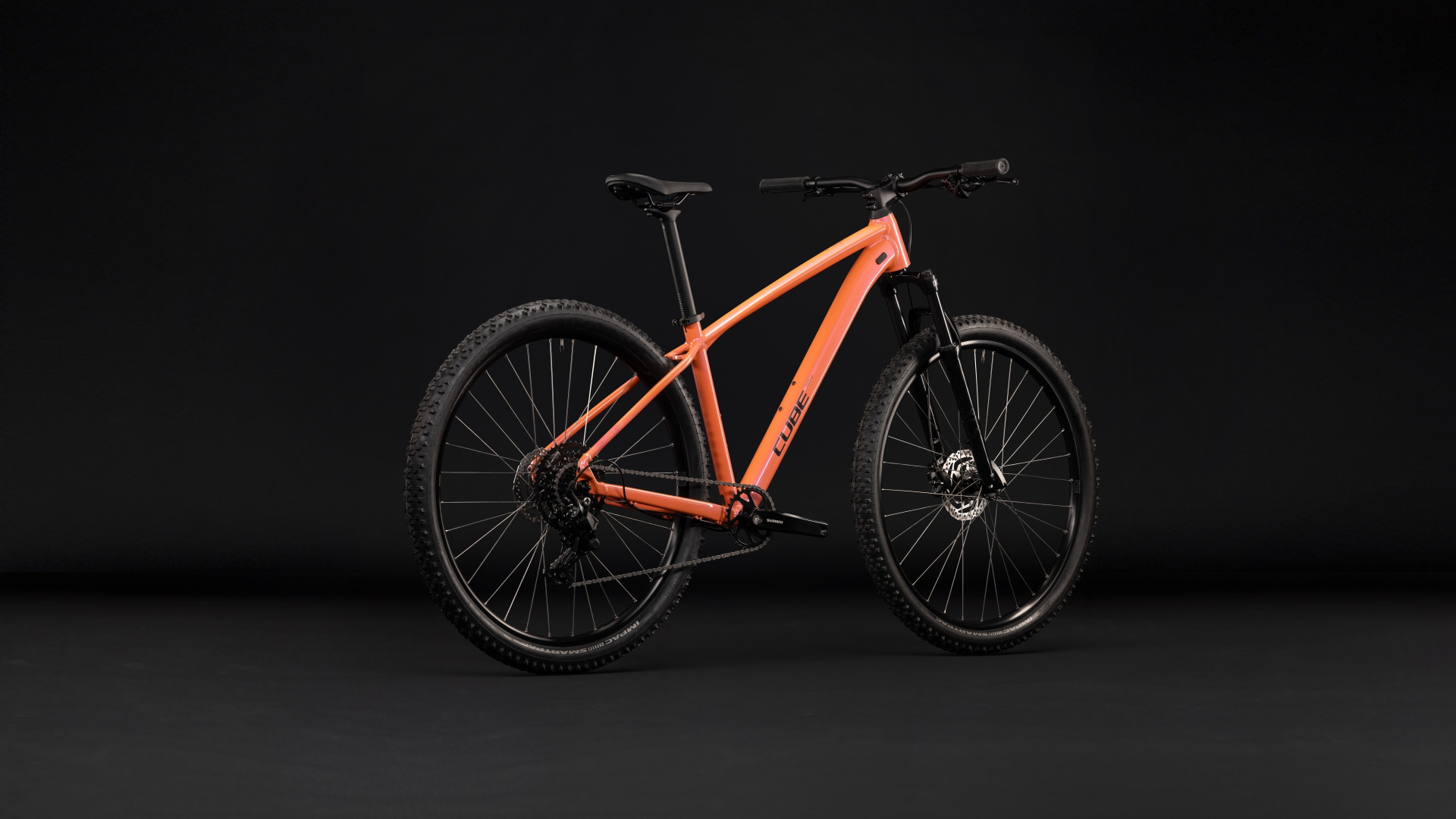 Cykler - Mountainbikes - Cube Aim ONE 29" 2027 - Salmon´n´Black