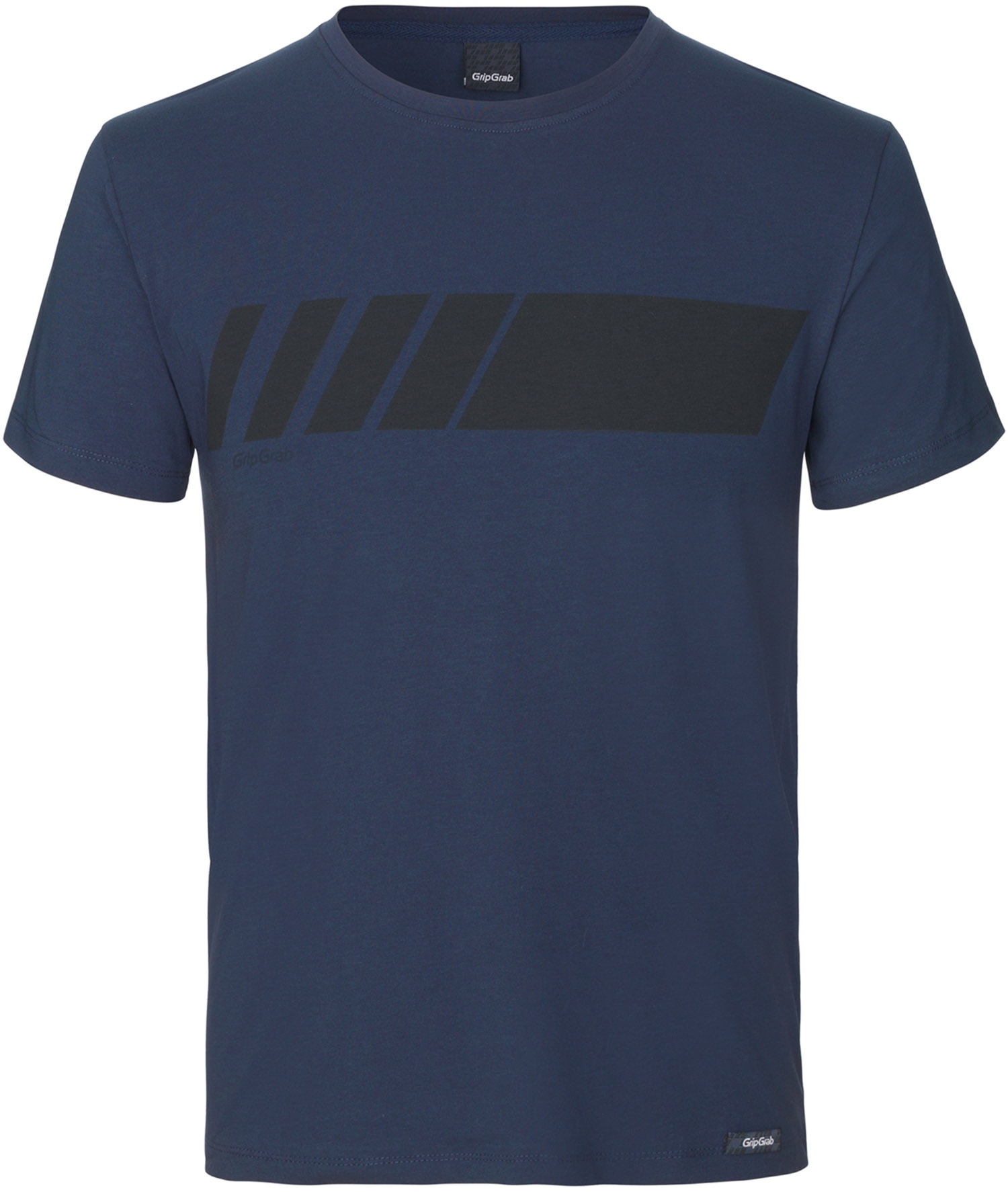 Beklædning - Merchandise - GripGrab Racing Stripe Kortærmet Økologisk Bomulds-T-shirt - Blå
