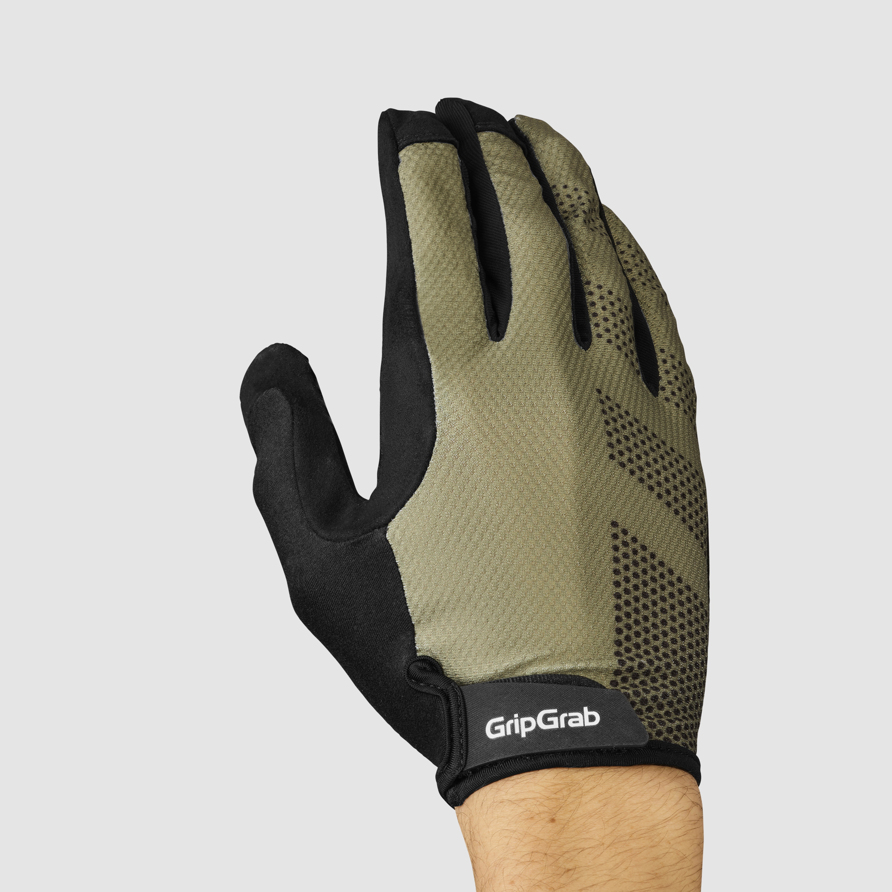 Beklædning - Cykelhandsker - GripGrab RIDE Lite Langfingret Sommerhandsker - Olive Green