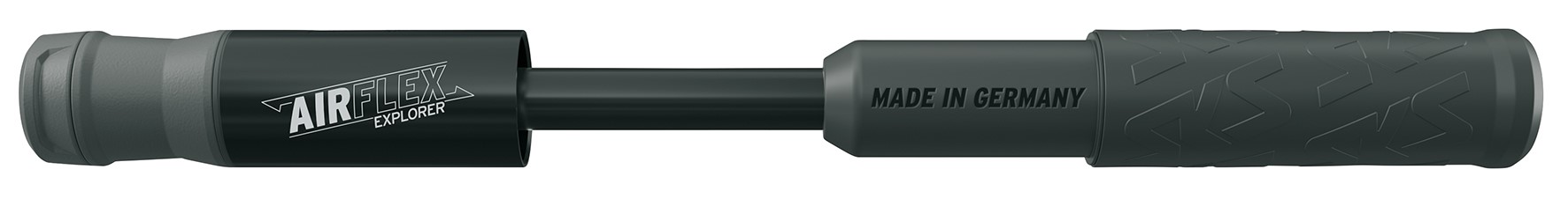 Tilbehør - Cykelpumper - SKS Airflex Explorer Minipumpe 205mm 5bar/73psi Almindelig & Racerventil - Sort