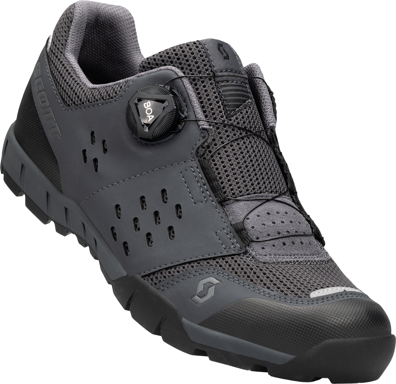 Beklædning - Cykelsko - Scott All Mountain Crus-r SPD Sko - Dark Grey/Black