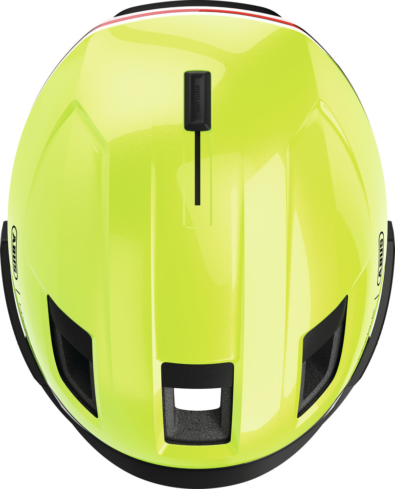 Beklædning - Cykelhjelme - Abus Hyp-E BL.ACE m. LED Lys - Signal Yellow