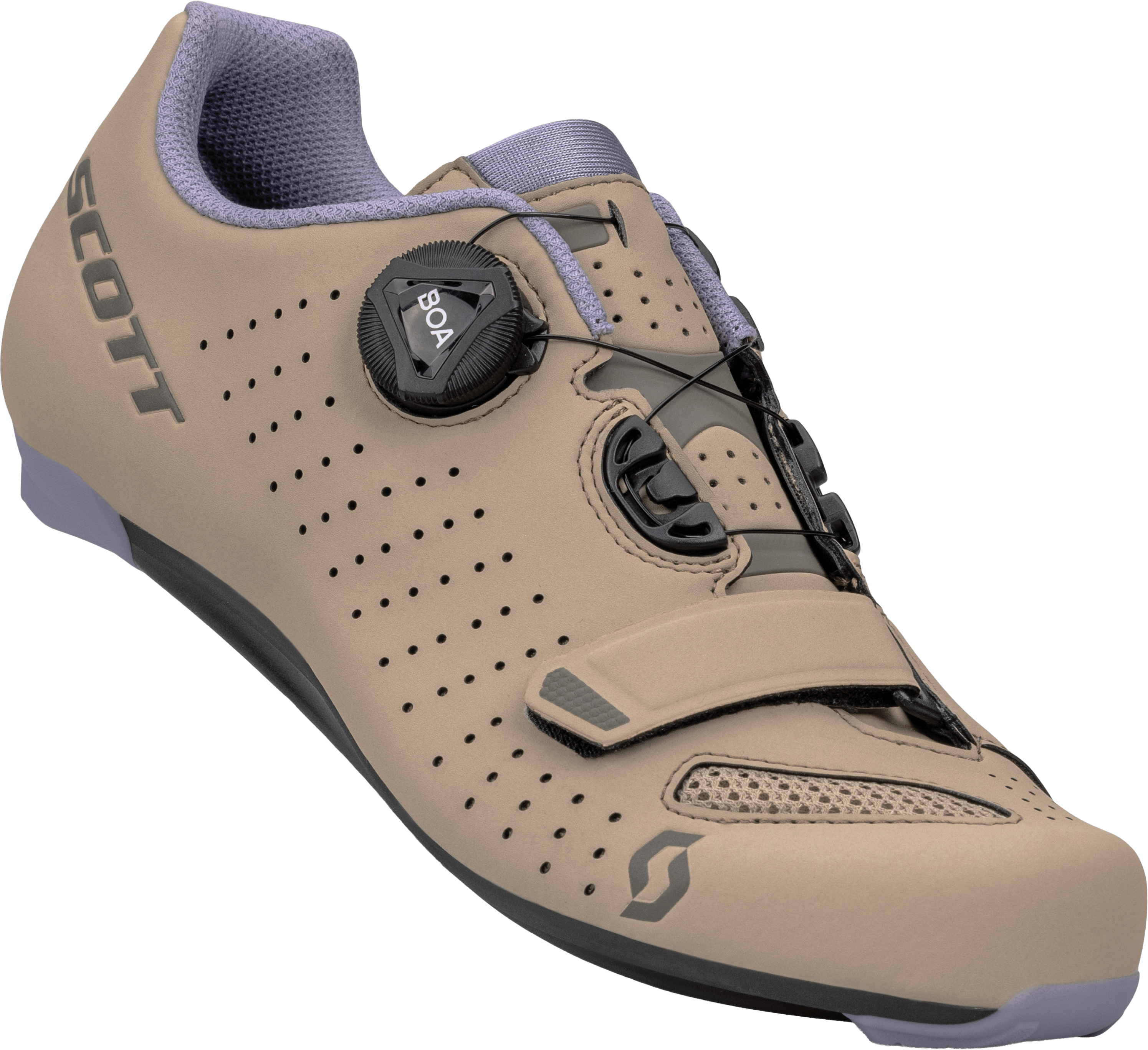 Scott Shoe Womans Road Comp Boa - Toast Beige Bliss Pink