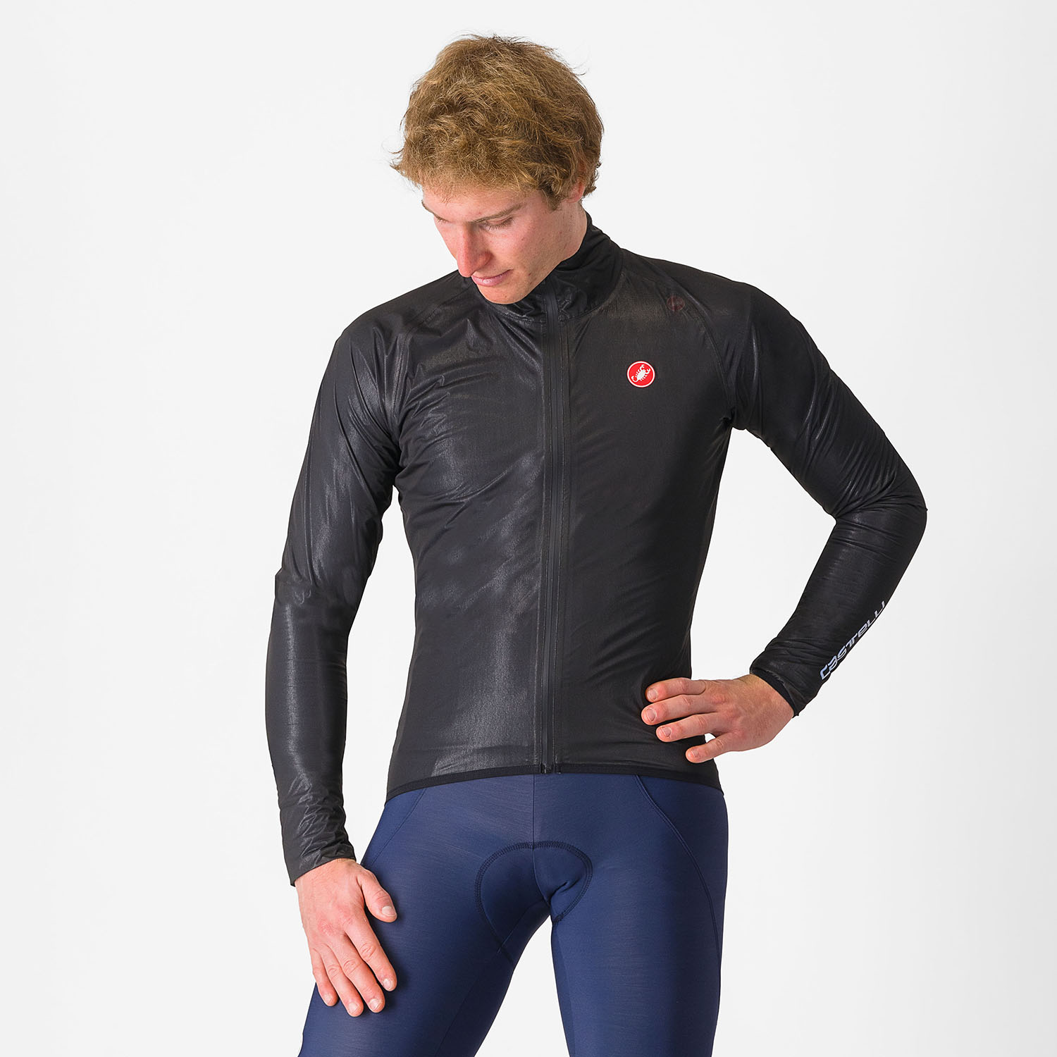 Beklædning - Cykeljakker - Castelli SQUALL SHELL Jacket - Light Black/Silver Gray