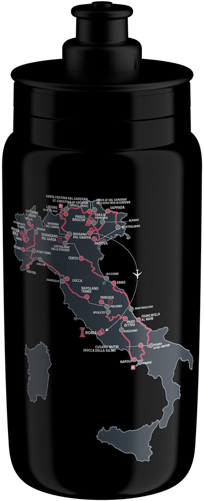 Tilbehør - Drikkedunke - Elite FLY Elite Giro d'Italia 2024 Drikkedunk - 550ml - Sort
