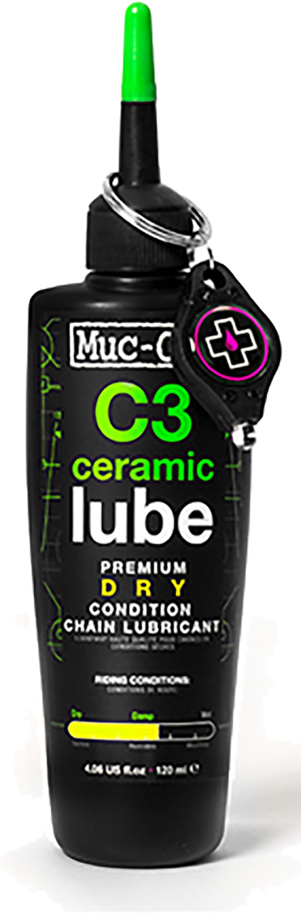 Se Muc-Off Dry Lube - C3 Ceramic Olie - 120 ml hos Cykelexperten.dk