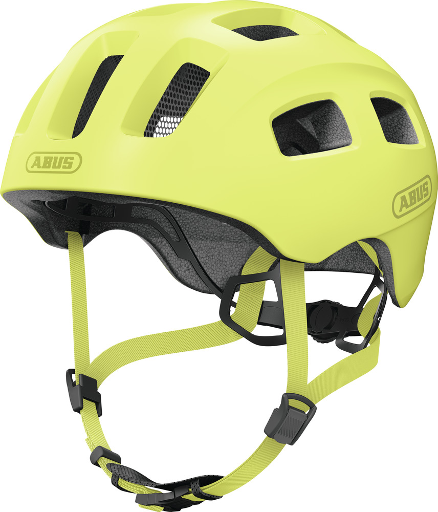 Beklædning - Cykelhjelme - Abus Youn-I 2.0 m. LED lys - Mono Yellow