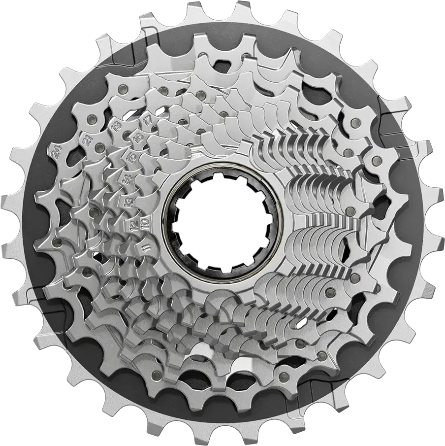 SRAM Force AXS XG-1270 Kassette 12 speed 10-33T Sølv XDR E1