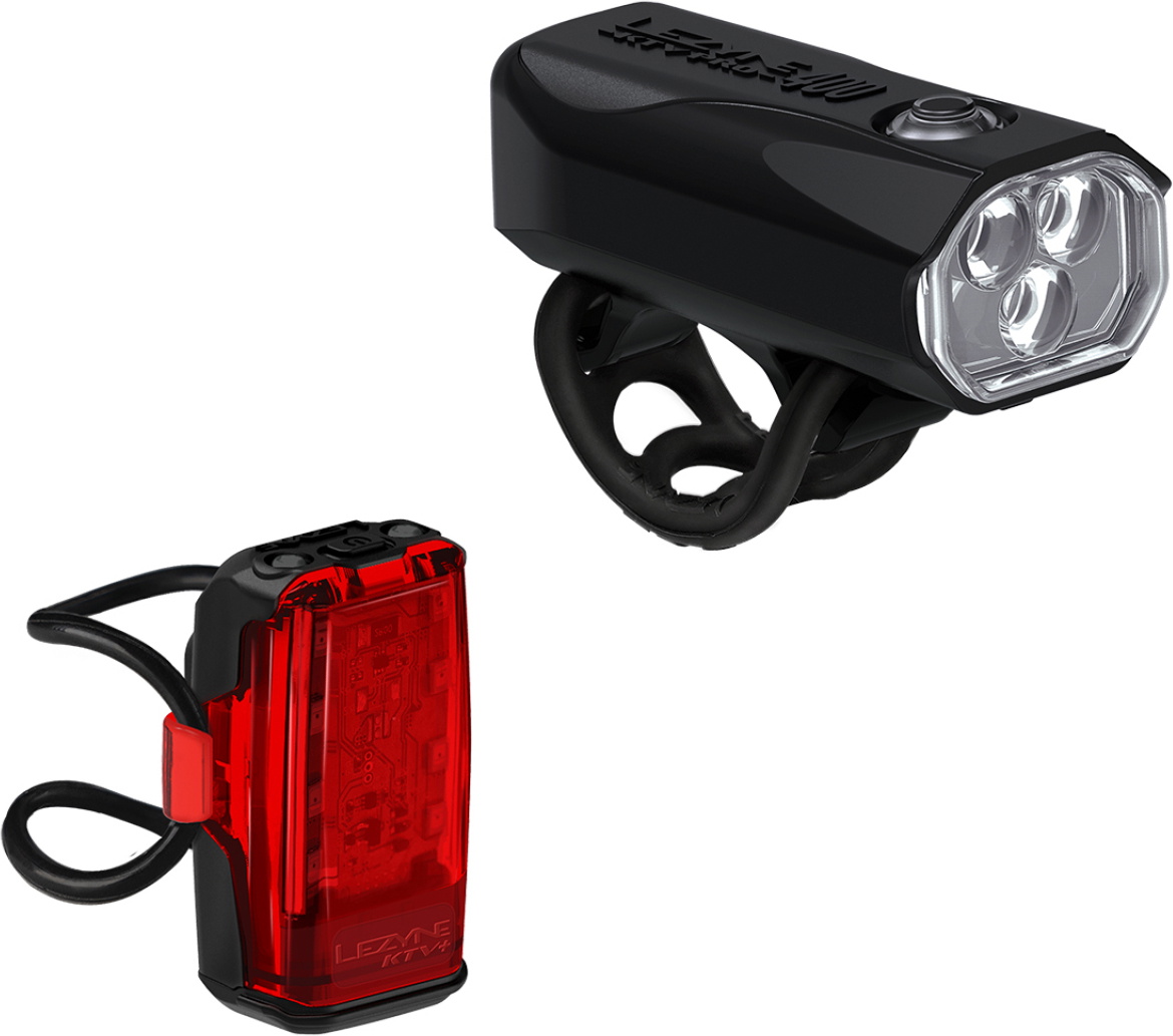 Lezyne KTV Drive Pro 400+ / KTV+ Drive Lygtesæt 400/75 lumen - Black