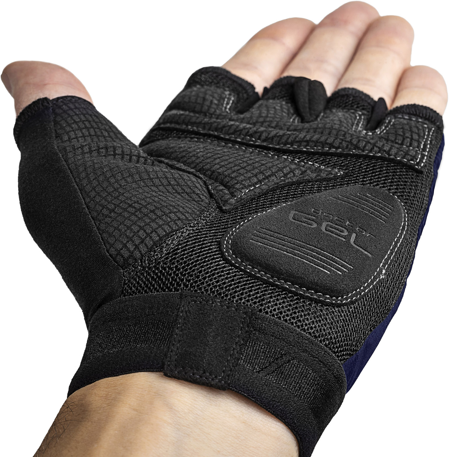 Beklædning - Cykelhandsker - GripGrab World Cup Padded Short Finger Cykelhandske 2 - Navy Blå