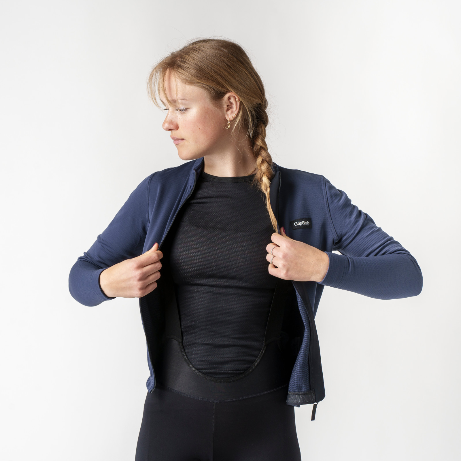 Beklædning - Baselayer / Undertøj - GripGrab Langærmet Gravelin Merinotech Termocykeltrøje til damer - Blå