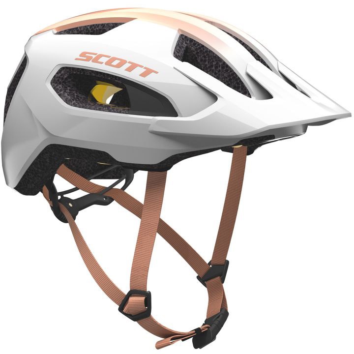 Beklædning - Cykelhjelme - Scott Supra Plus (MIPS) Hjelm - Hvid/Lyserød