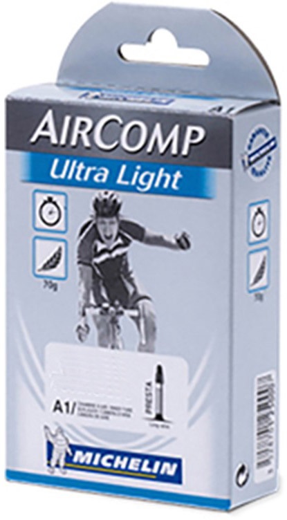Michelin Slange Aircomp Ultralight A1 18/23-622 Presta 60mm - Cykelslange