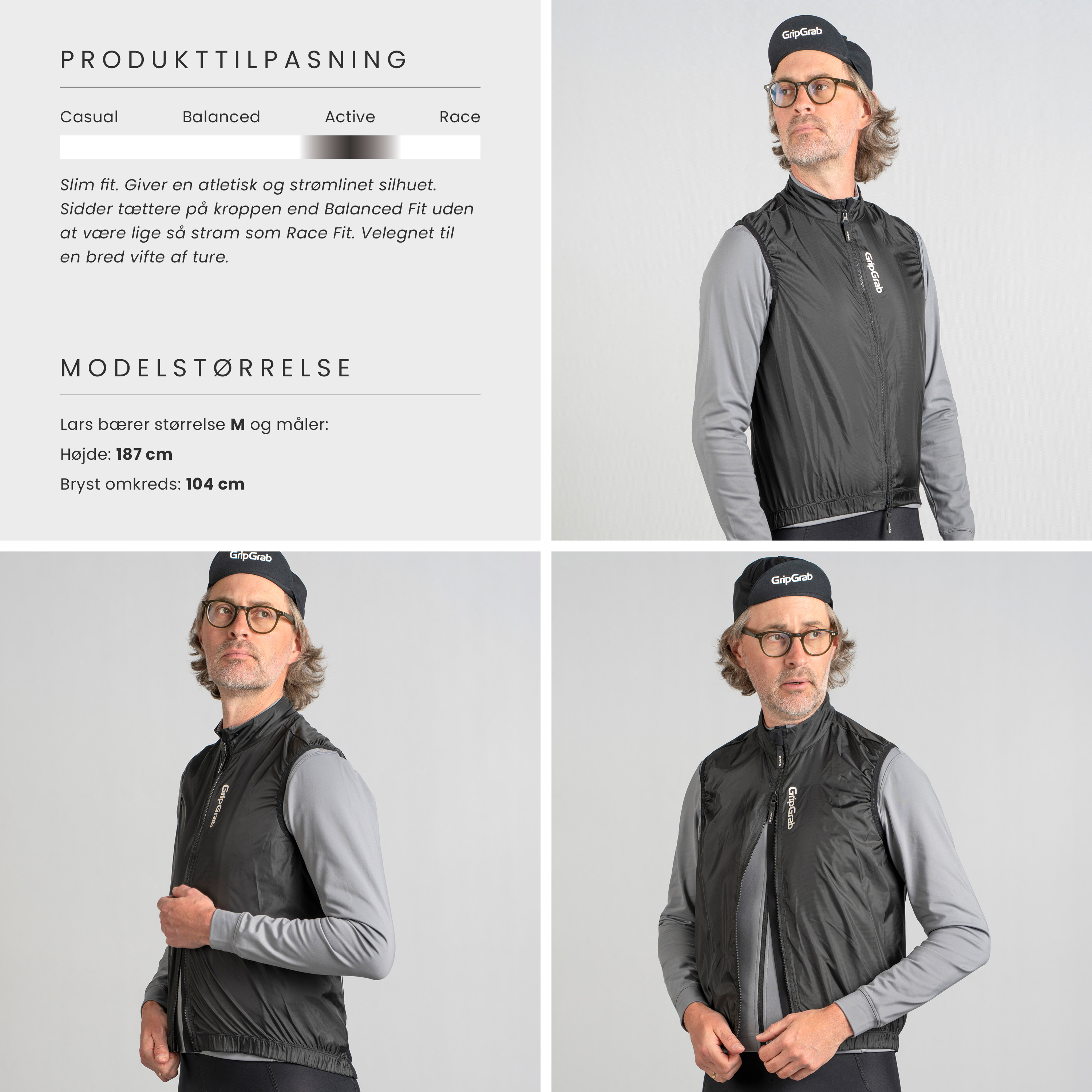 Beklædning - Regntøj & Vindtøj - GripGrab RIDE vindtæt vest - Black