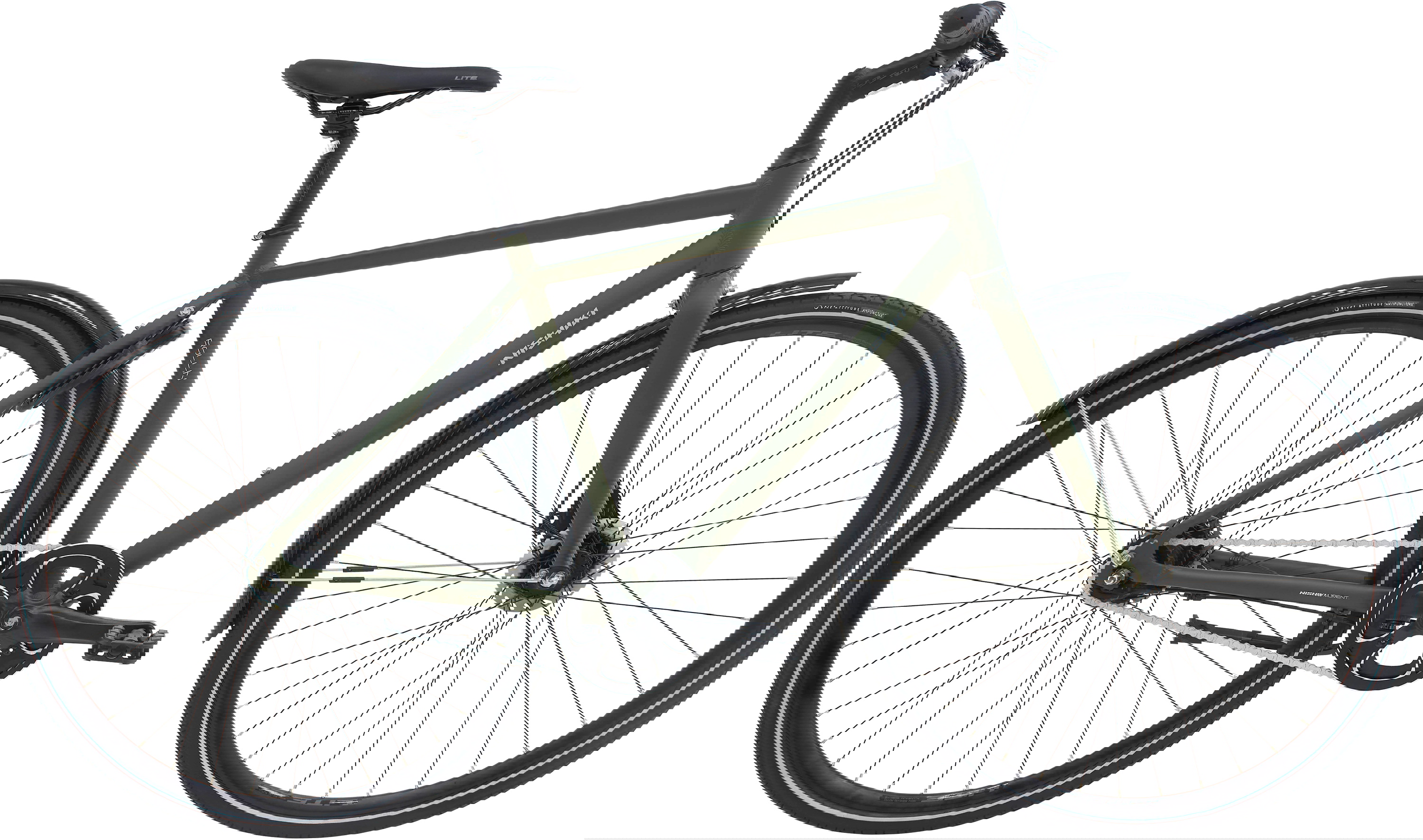 Nishiki Rollin Herre 7g 2026 - Mat Mørk Grøn