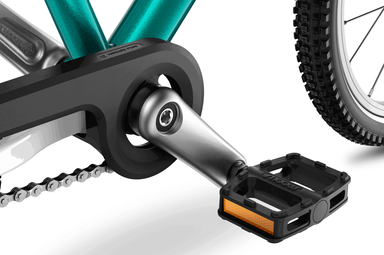 Cykler - Børnecykler - Woom GO 3 Automagic (Automatgear) - Metallic Turquoise