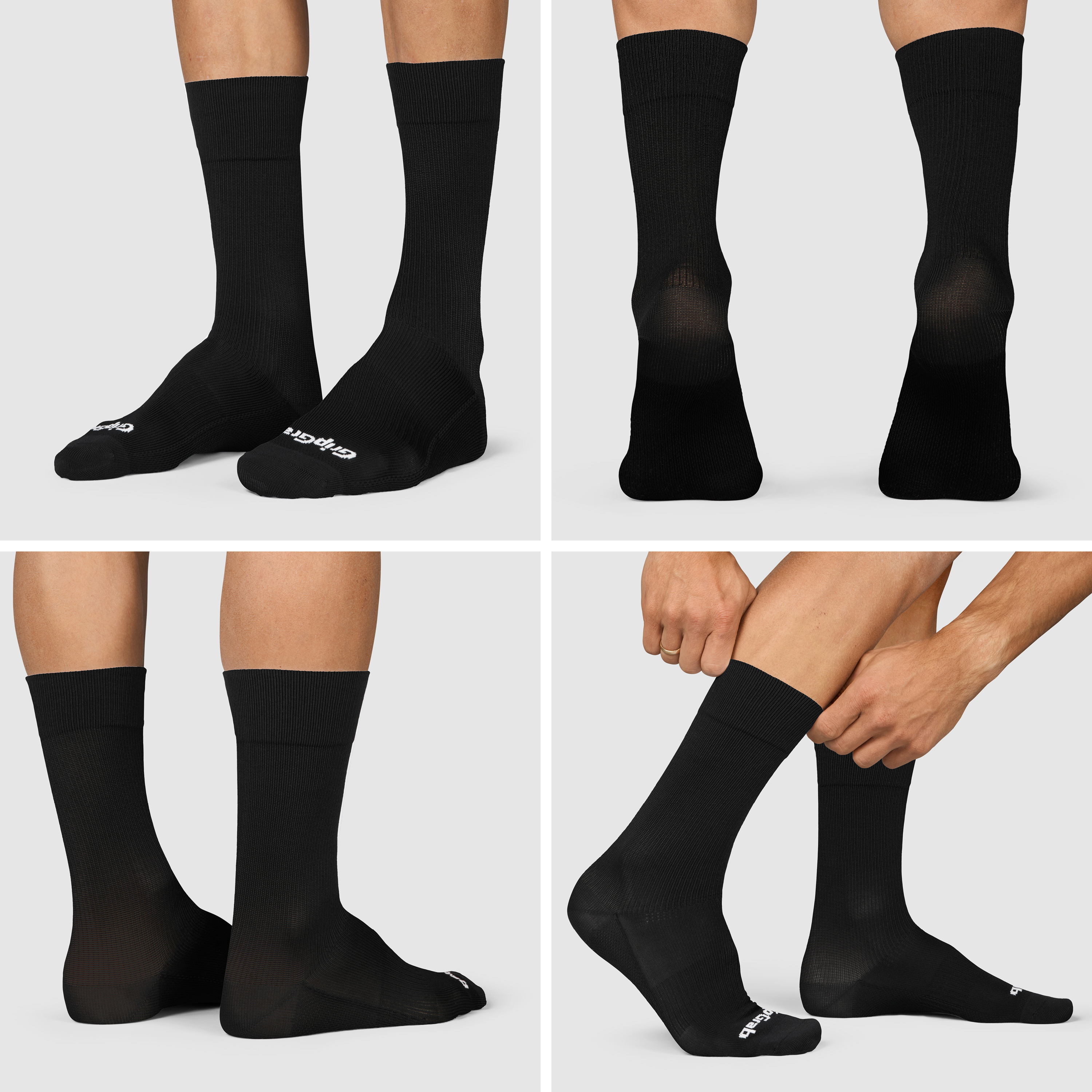 Beklædning - Sokker - GripGrab EXPLR High Cut Sokker - Black