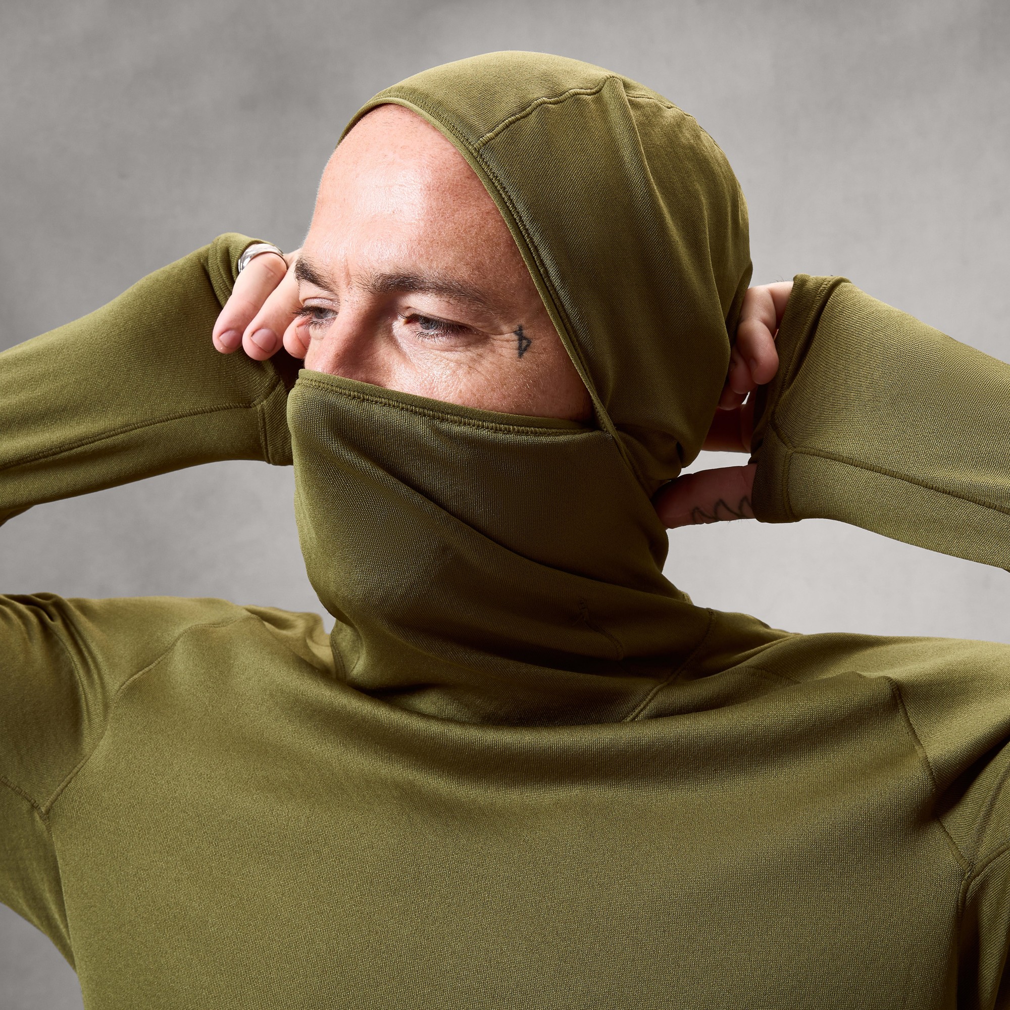 Beklædning - Cykeltrøjer - Endura AllTrack Rout Scuba Hoodie Fleece - Moss Green