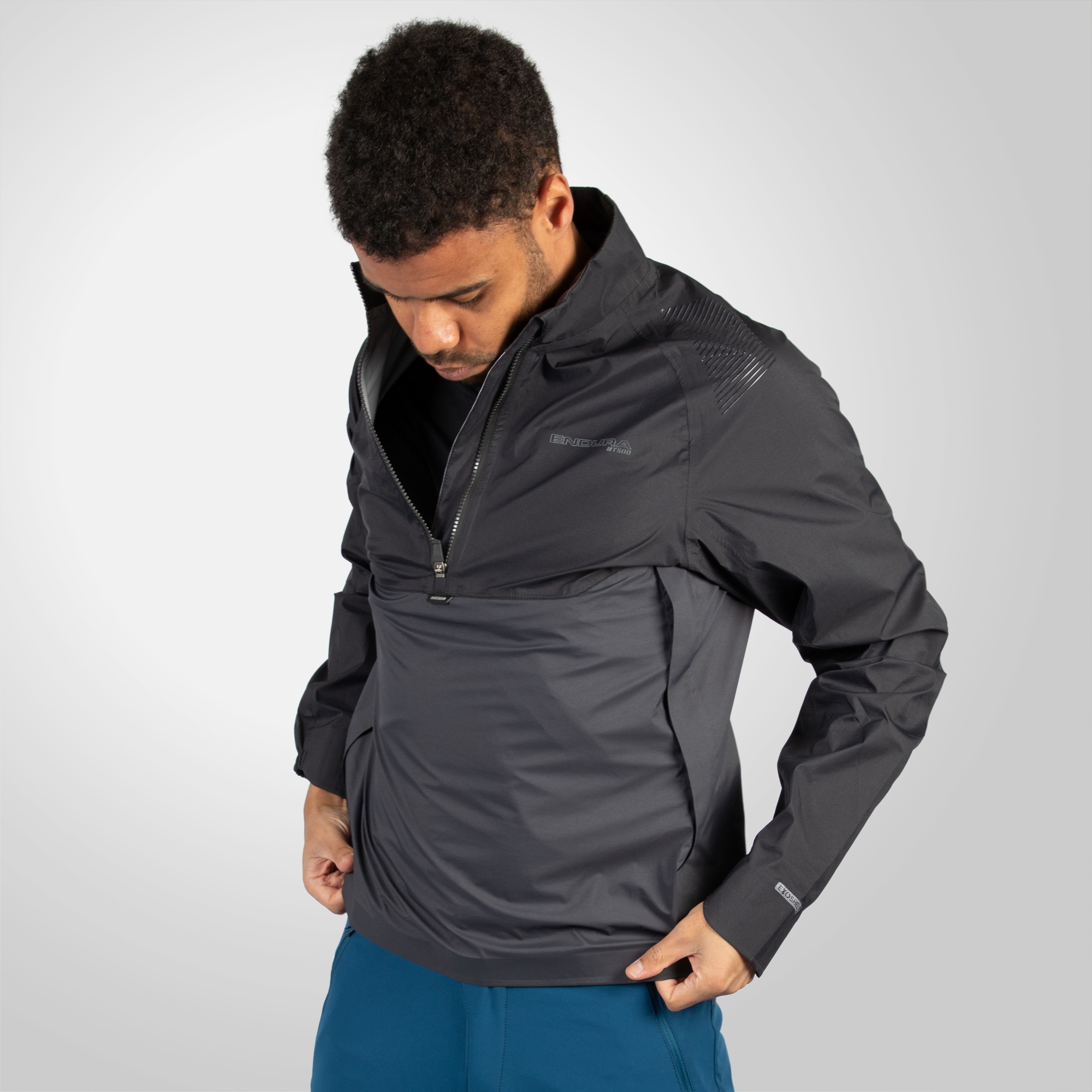 Beklædning - Cykeljakker - Endura MT500 Lite Pullover Waterproof Jacket - Black