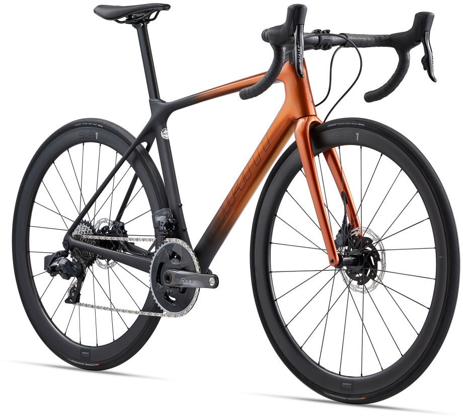 Cykler - Racercykler - Giant TCR Advanced Pro Disc 0 AXS 2023 - Sort/Orange