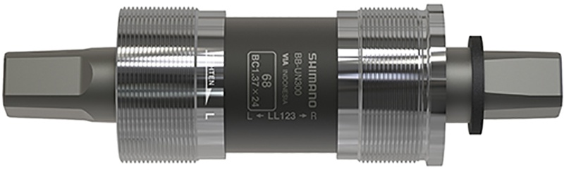 Se Shimano Krankboks / Bottom Bracket BSA 127.5/68mm - BB-UN300 firkantet hos Cykelexperten.dk