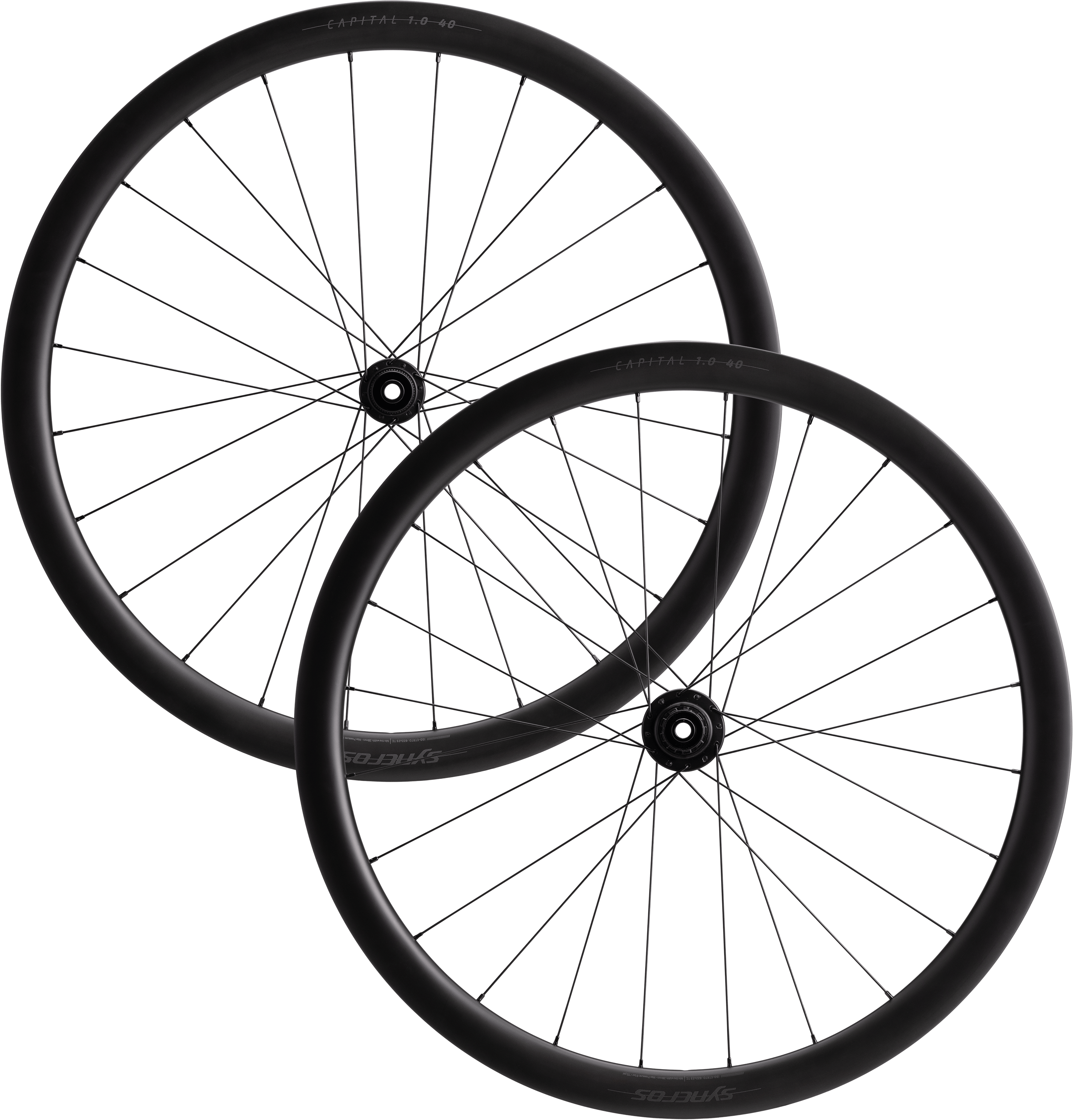 Syncros Wheelset Capital 1.0 40 Hjulsæt - 700c - Sort Syncros Wheelset Capital 1.0 40 Hjulsæt - 700c - Sort
