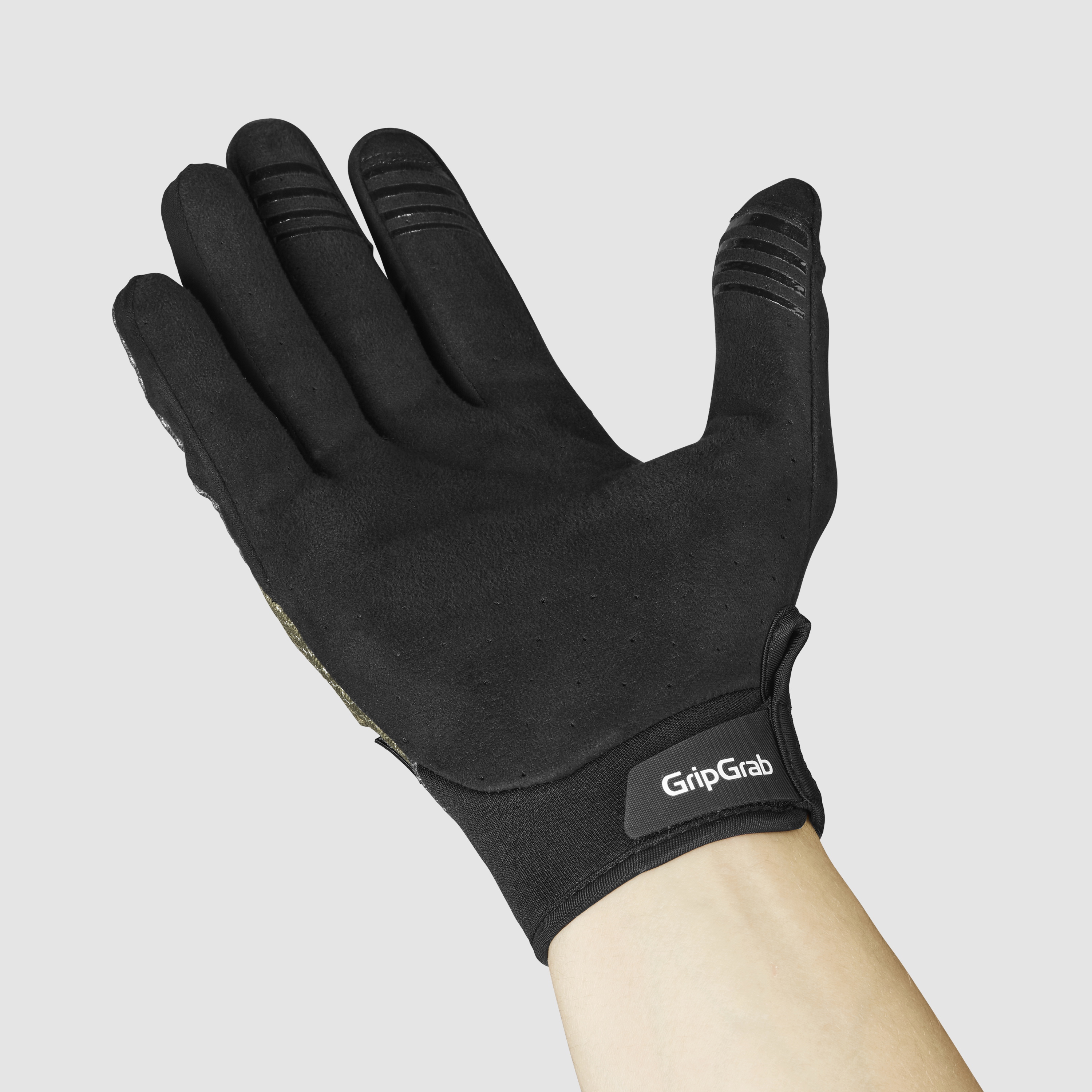 Beklædning - Cykelhandsker - GripGrab Descent Guarded Langfingret Sommerhandsker - Olive Green