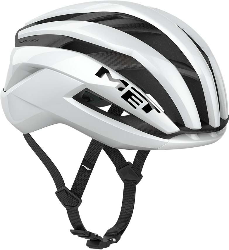 MET Helmet Trenta 3K Carbon - White/Glossy