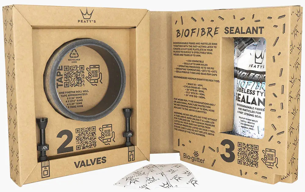 Reservedele - Tubeless - Peaty's Holeshot Tubeless Kit 32mm Enduro/DH