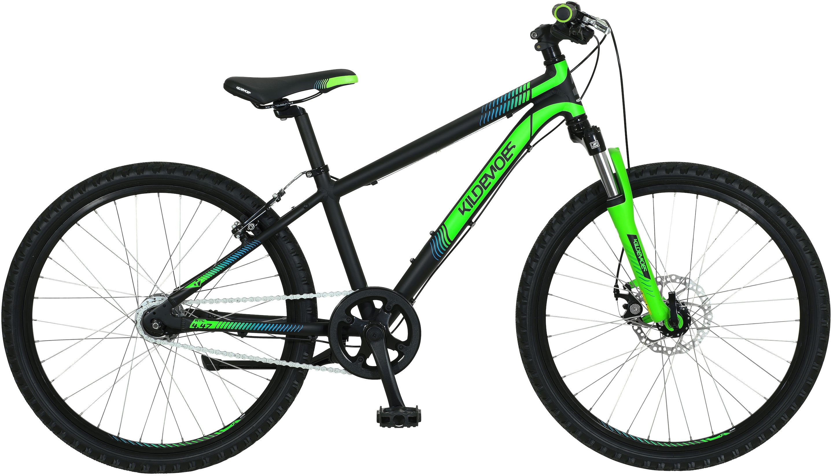 Cykler - Børnecykler - Kildemoes Intruder 7g Dreng 24" 2020 - Sort/grøn