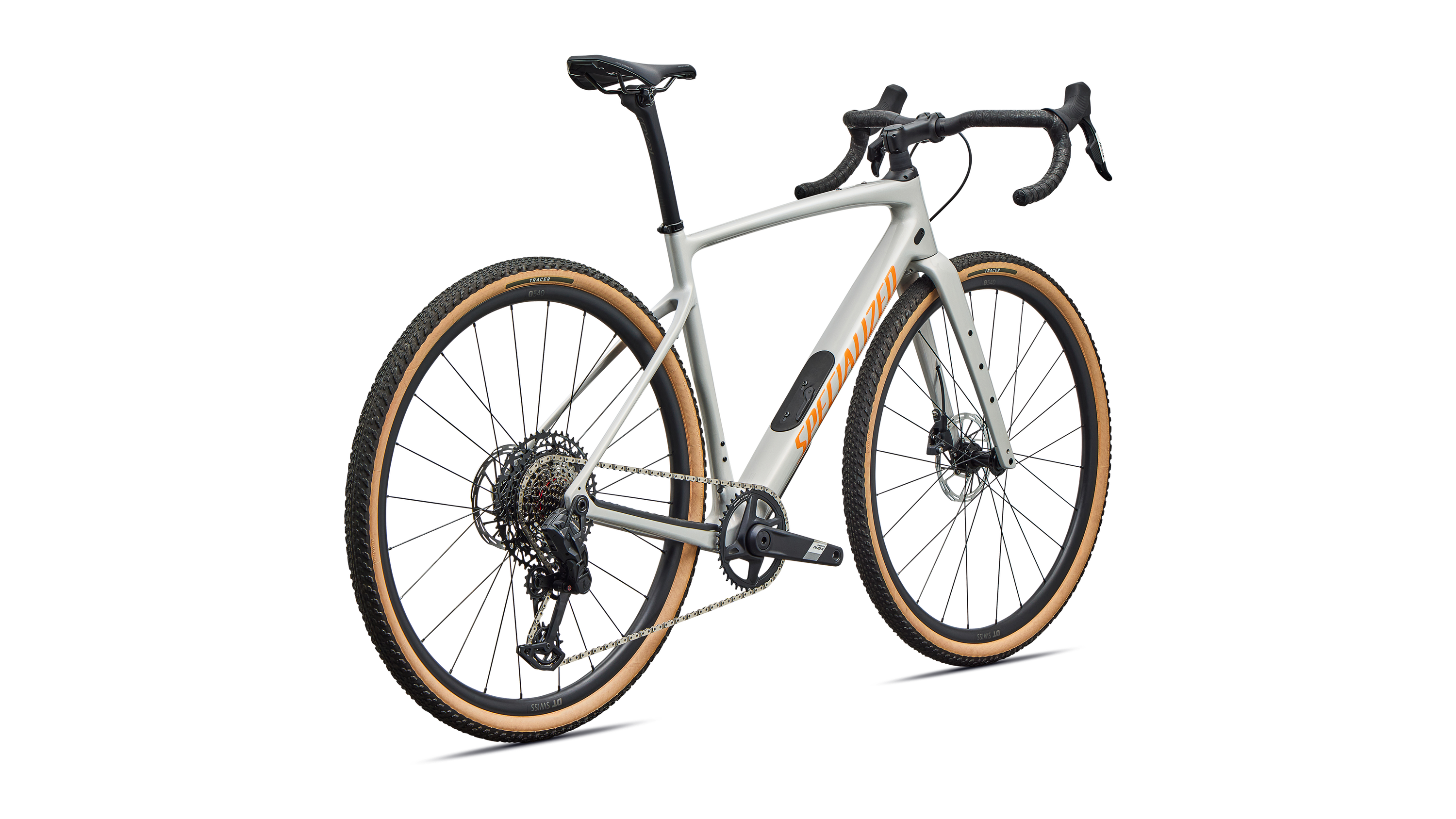 Cykler - Gravel cykler - Specialized Diverge 4 Comp Carbon 2026 - Dolomite Metallic/Orange Zest