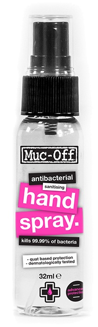 Se Muc-Off Antibacterial Sanitising Håndsprit - 32 ml hos Cykelexperten.dk
