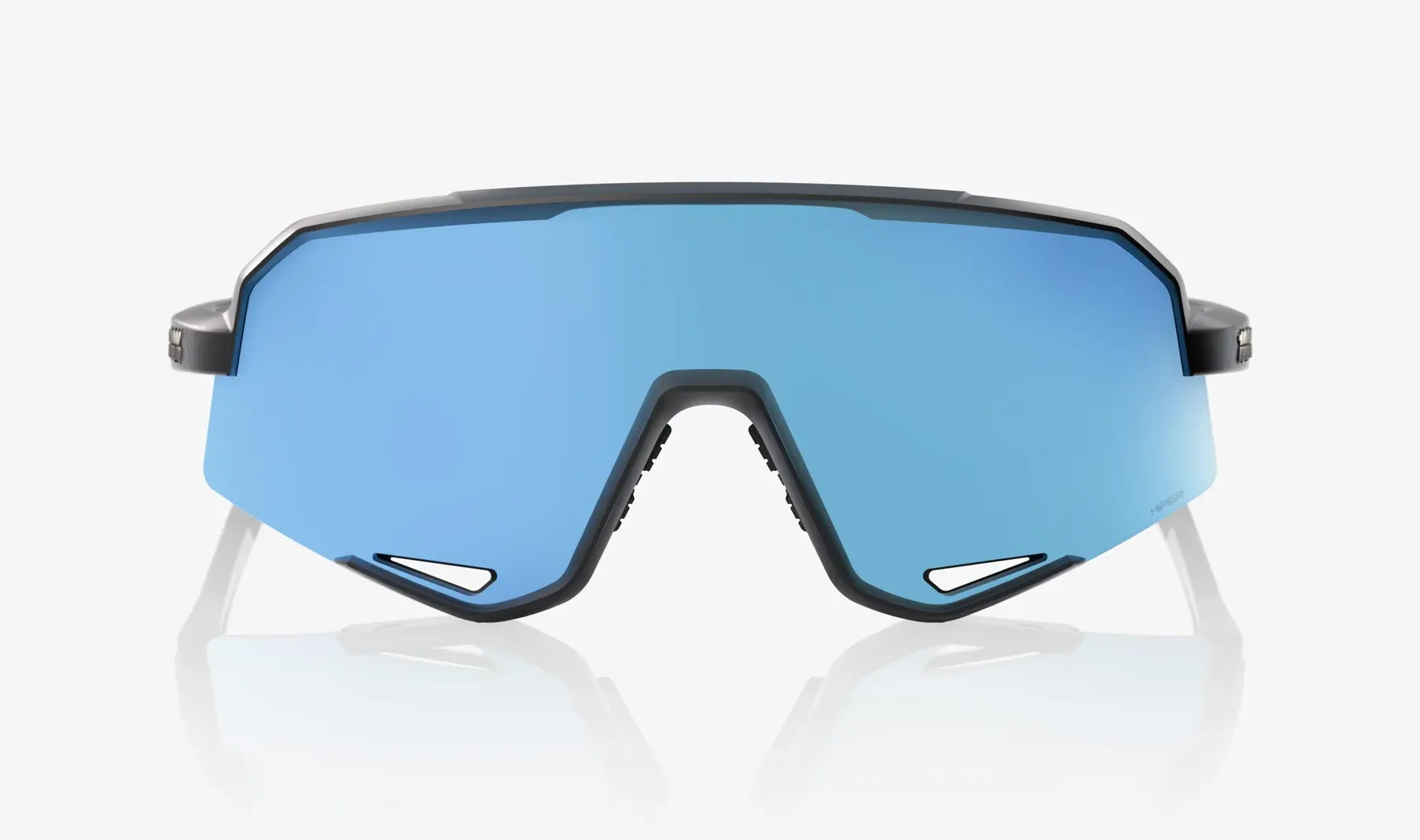 Beklædning - Cykelbriller - 100% SLENDALE - Matte Black - HiPER Blue Multilayer Mirror