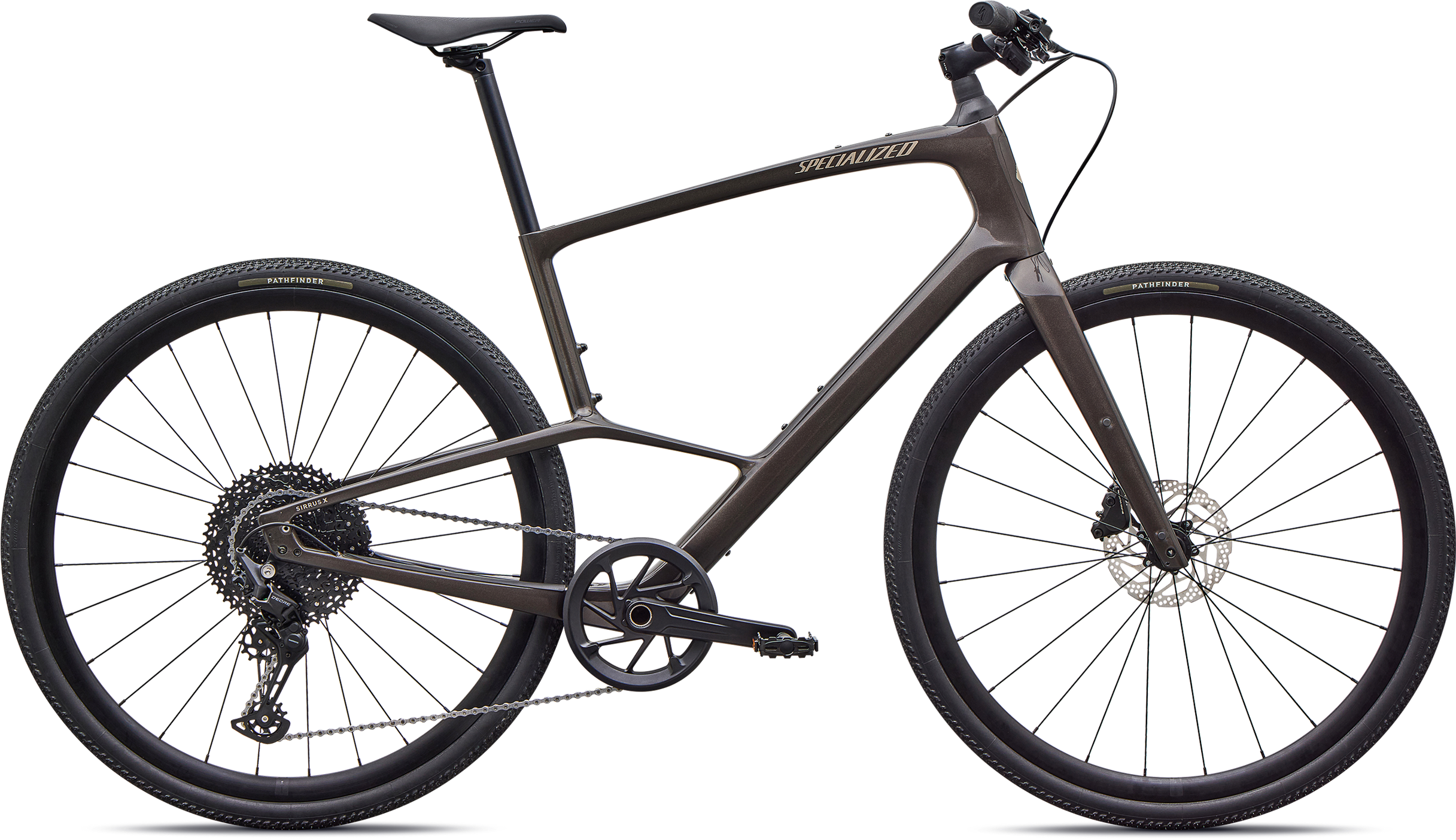 Specialized Sirrus X 5.0 2027 - Gloss Warm Smoke / Sandstone Metallic