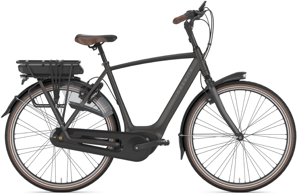 Cykler - Elcykler - Gazelle Orange C8 HMB  Herre 2024 - Grå