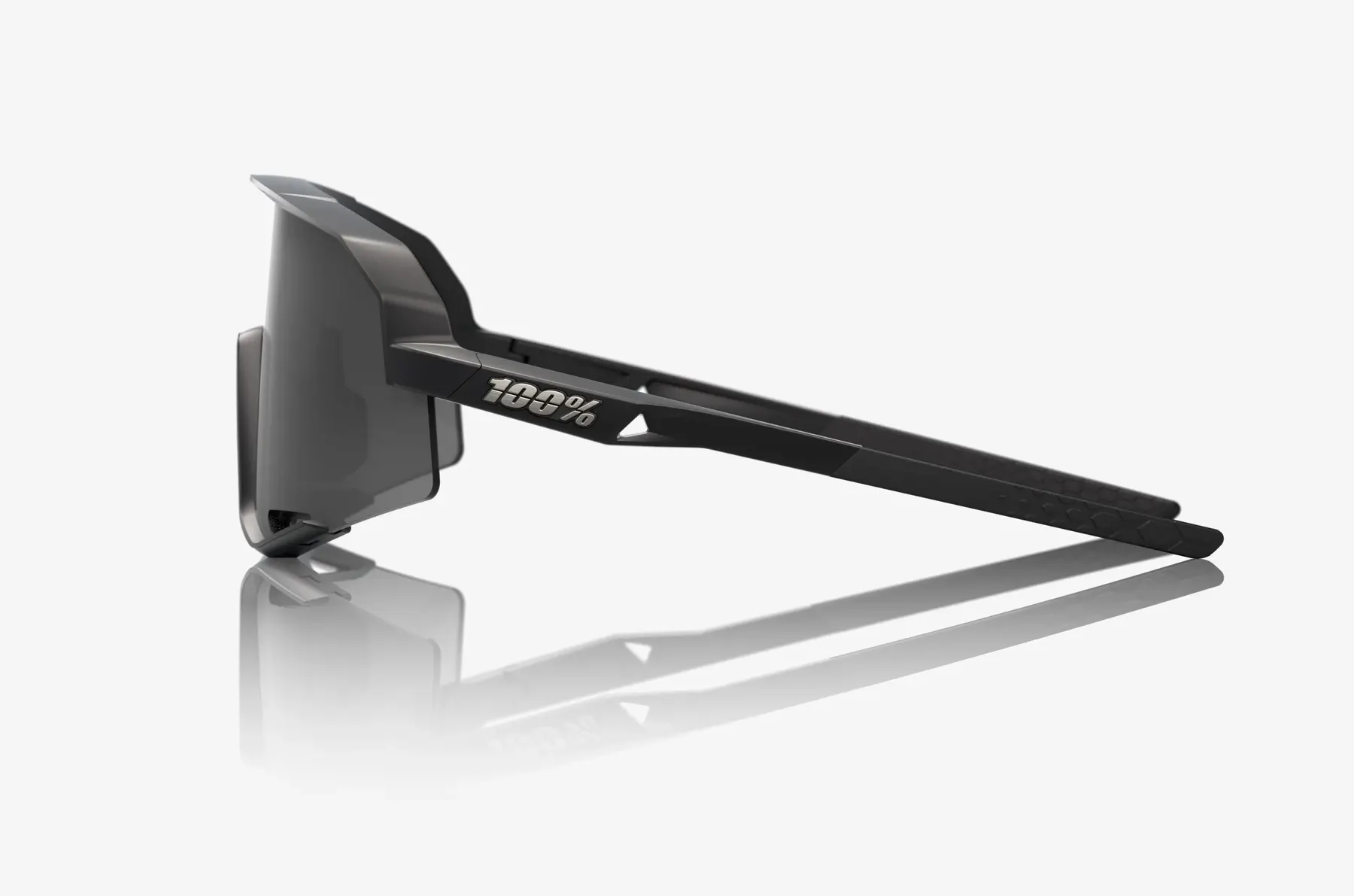 Beklædning - Cykelbriller - 100% SLENDALE - Matte Black - Smoke Lens