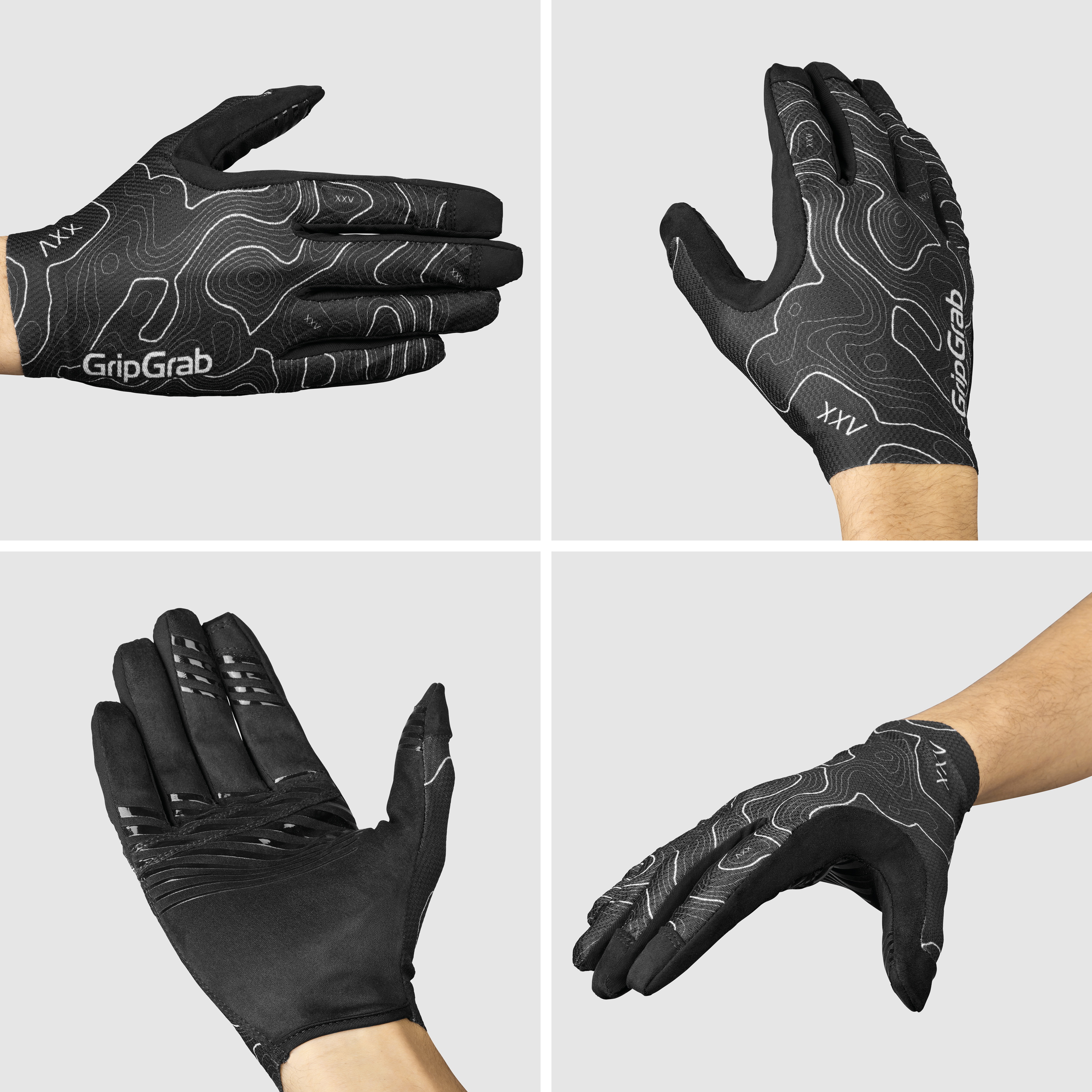 Beklædning - Cykelhandsker - GripGrab Rebel Langfingret Sommerhandsker - Black