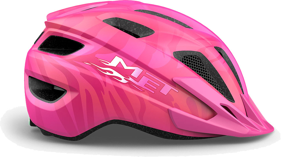 Beklædning - Cykelhjelme - MET Helmet Crackerjack m. LED - Pink/Matt