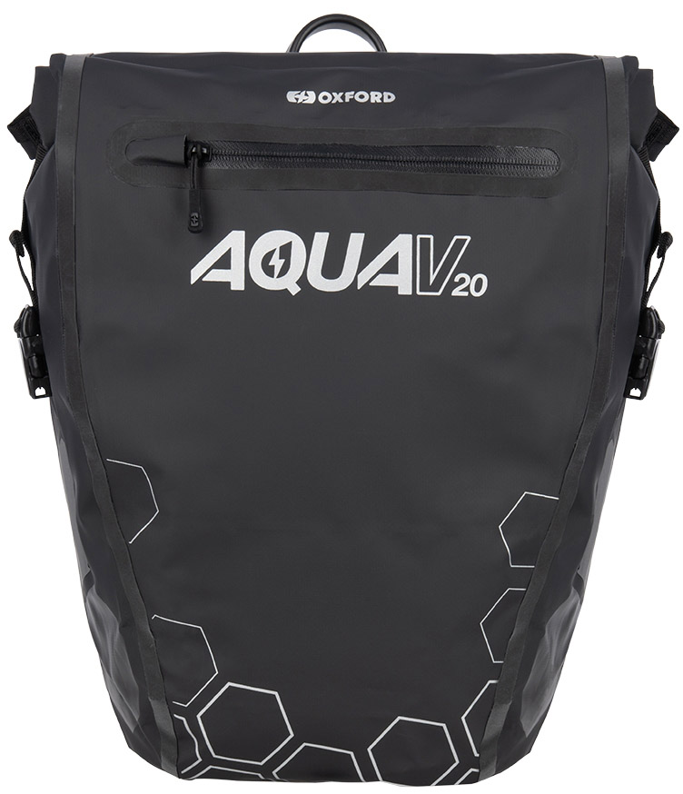 OXFORD Aqua V 20L Single QR Pannier Bag - Black