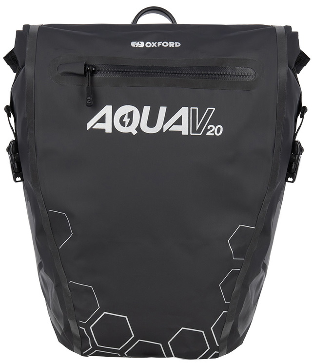 OXFORD Aqua V 20L Single QR Pannier Bag - Black