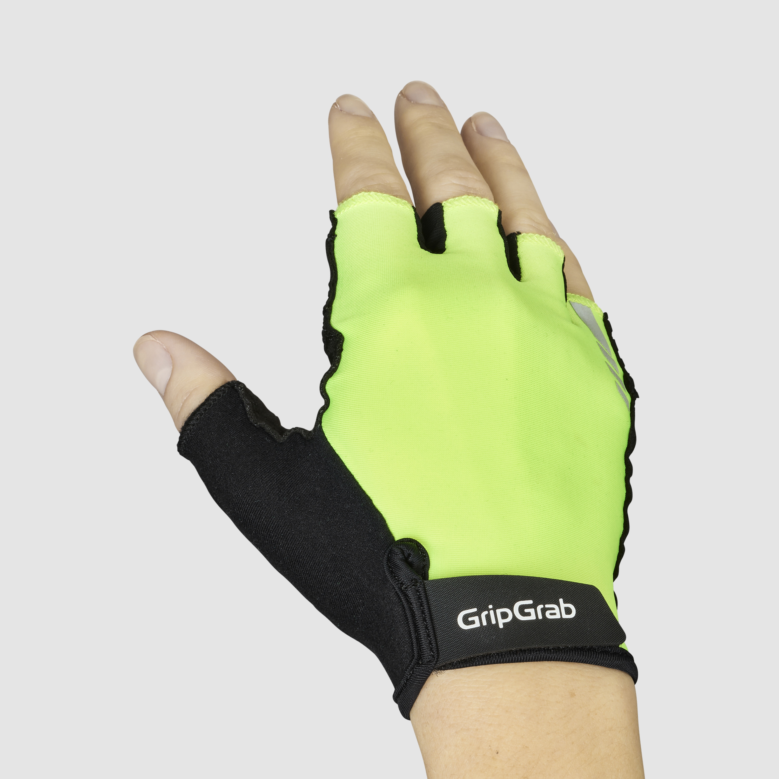 Beklædning - Cykelhandsker - GripGrab W's RIDE Polstret Kortfingret Sommerhandsker - Yellow Hi-Vis