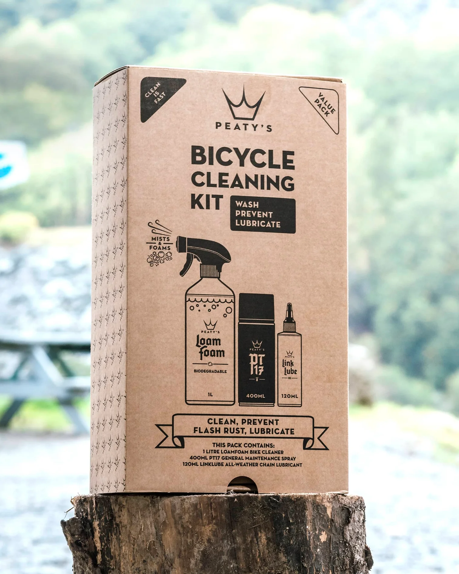 Tilbehør - Cykelpleje - Peaty's Gift Pack - Wash Protect Lubricate
