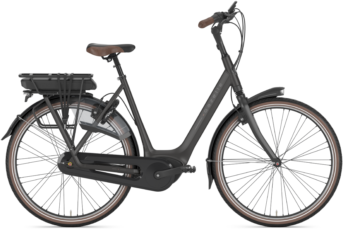 Cykler - Elcykler - Gazelle Orange C8 HMB  Dame 2024 - Grå