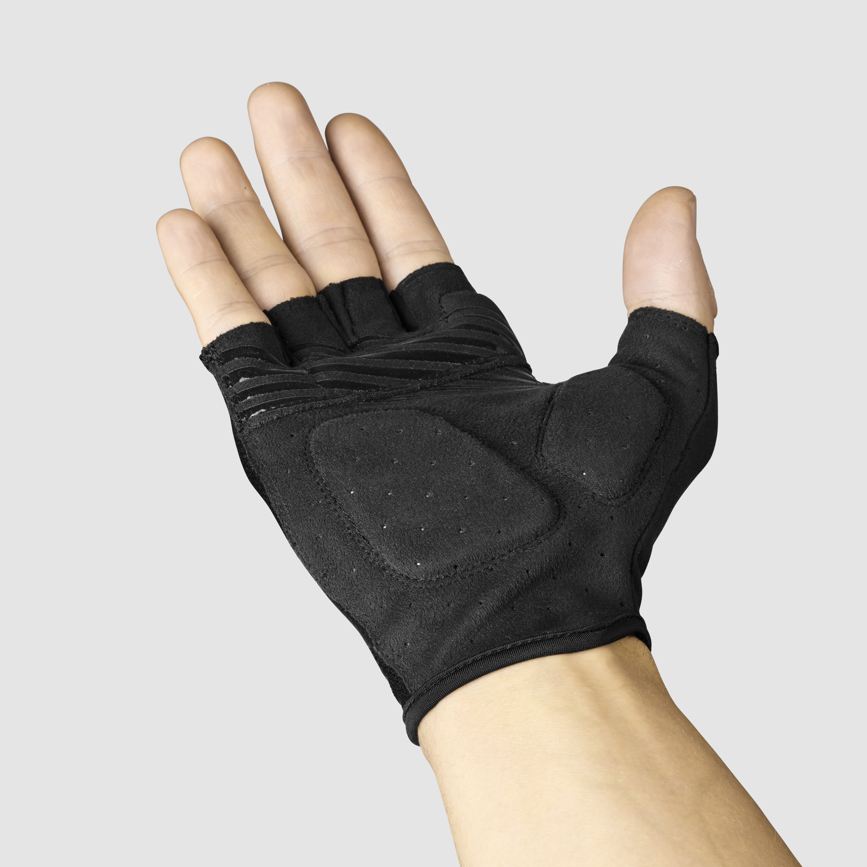 Beklædning - Cykelhandsker - GripGrab EXPLR Polstret Kortfingret Sommerhandsker - Black